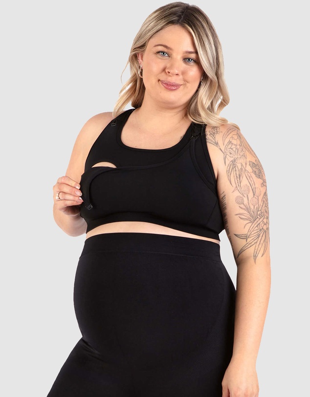 B Free Intimate Apparel - Pregnancy & Nursing Racer Back Bra Easy-On & One-Handed Nursing (B-C-D-DD) Cup