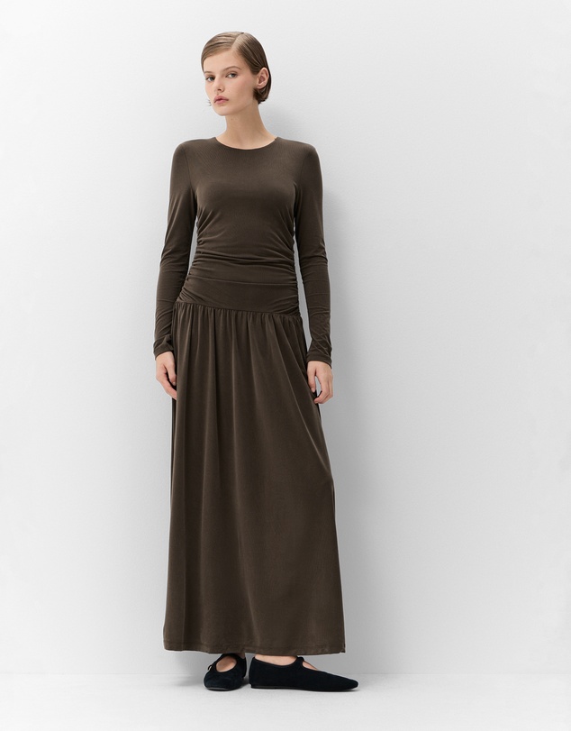 UNISON - Ruched Detail Maxi Dress