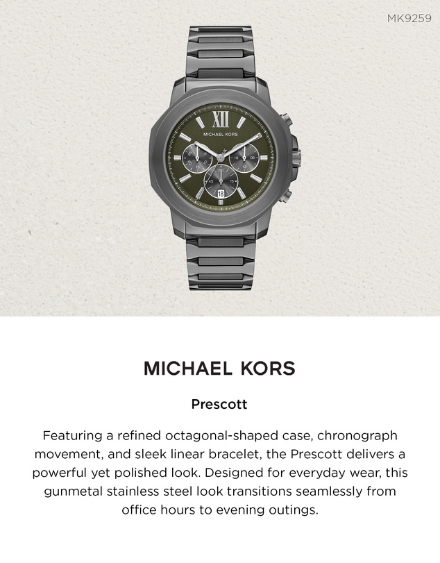 Michael Kors - Prescott Gunmetal Chronograph Watch