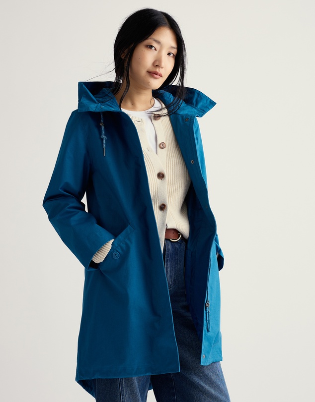 Seasalt - Seasalt Cornwall Blue Seafaring Waterproof Coat