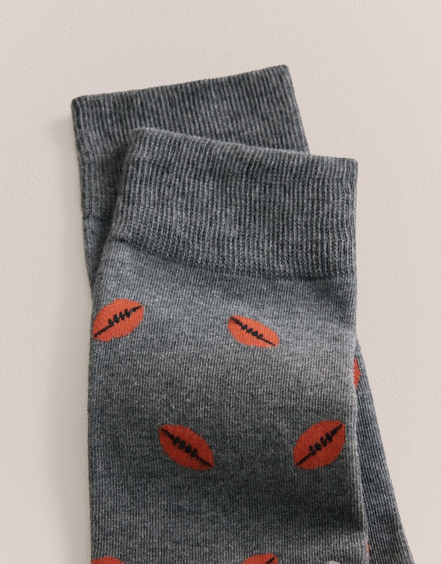 Trenery - Football Sock in Dark Grey Melange