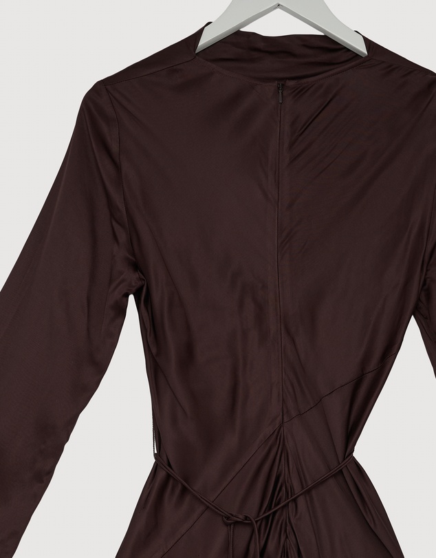 Revibe - Repaired Shona Joy Agnes Long Sleeve Maxi Dress with Belt - AU 10