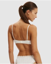Cotton On Body - Cotton Pointelle Triangle Padded Bralette