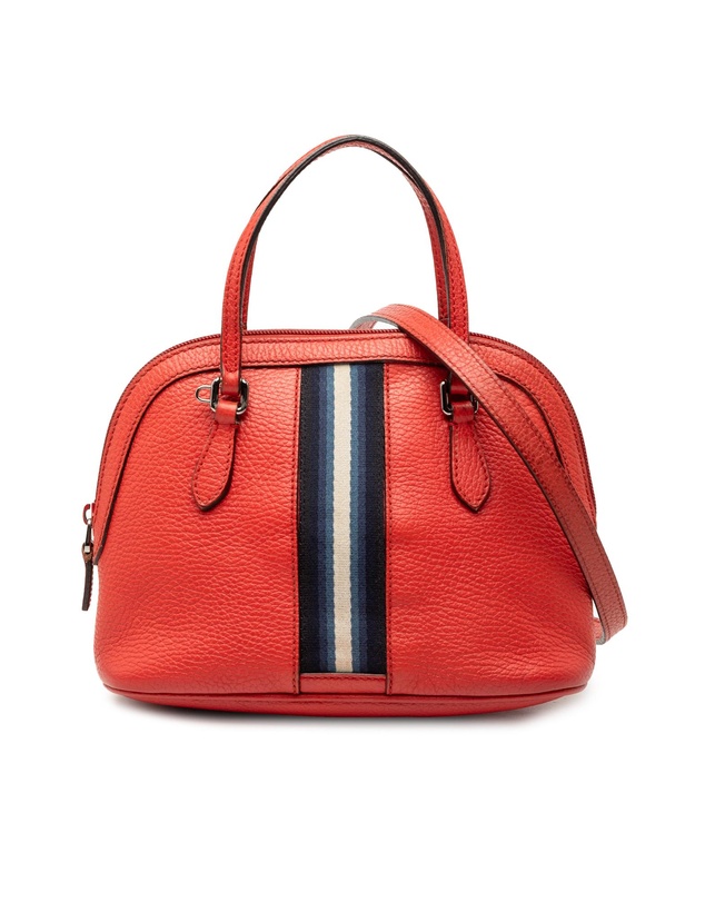 Pre-Loved by Azura Reborn - Pre-Loved Mini Calfskin Web Dome Satchel