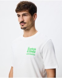 Scotch & Soda - Regular Fit Front Back T-Shirt