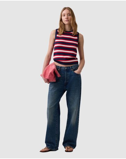 Blue & Red Stripe