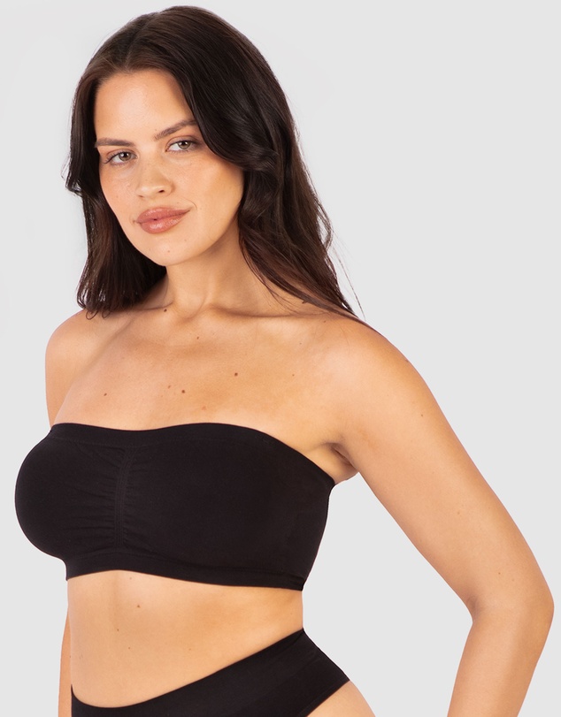 B Free Intimate Apparel - Cotton-Rich Padded Strapless Bra (A-B-C) Cup