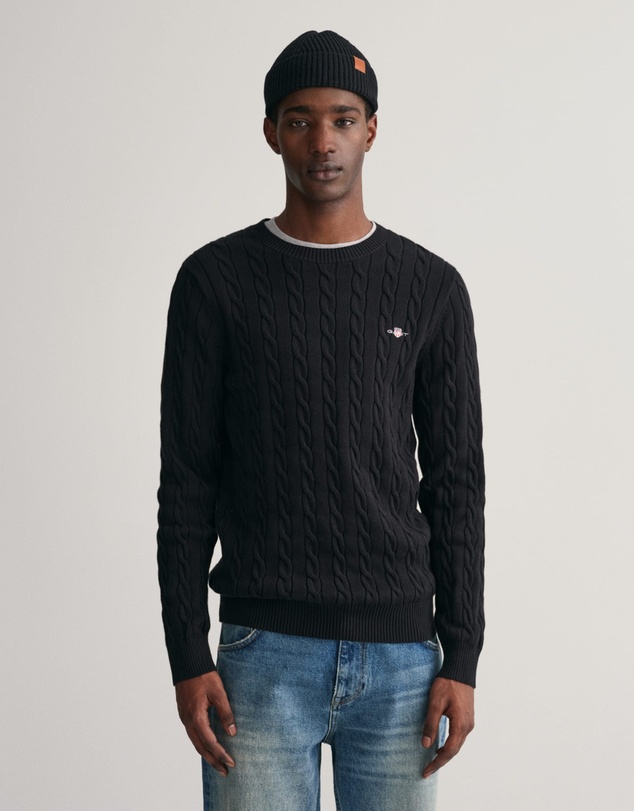 Gant - Cotton Cable Crew Neck Knit