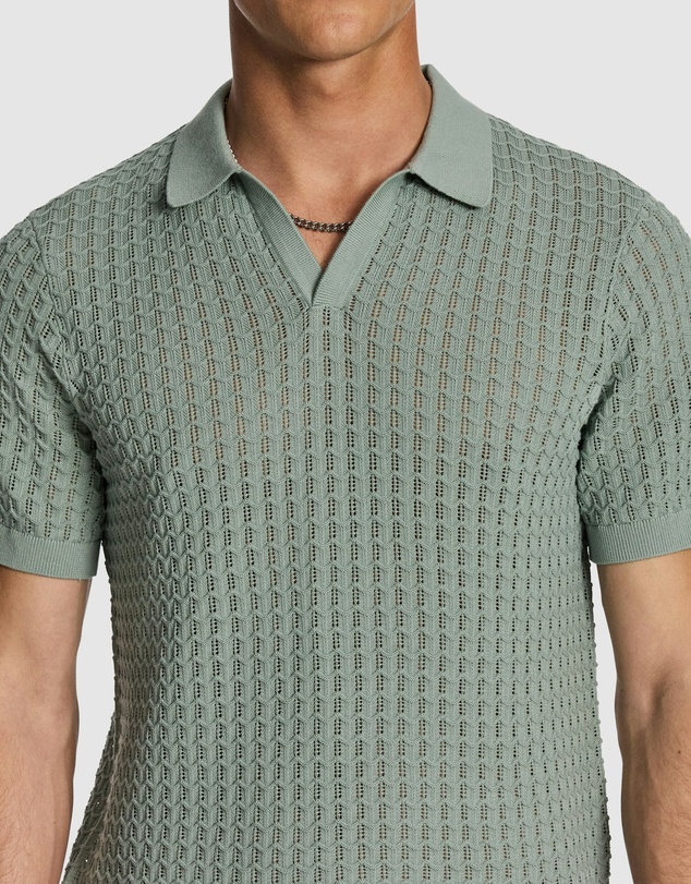 yd. - Ned Knitted Polo Shirt