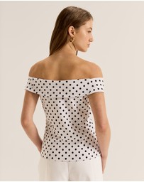 Review - Tia Spot Knot Top