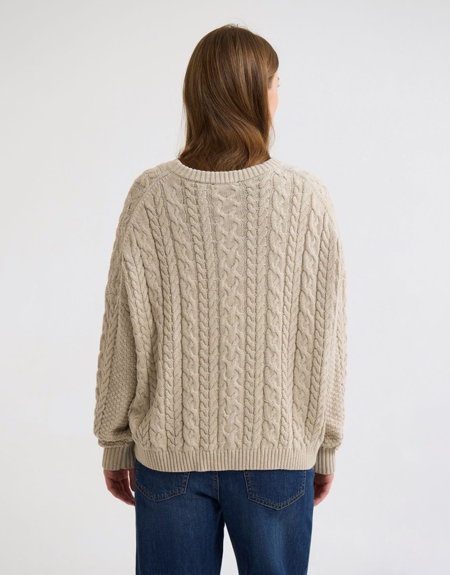 Oxford - Evie Cable Knit Crew Neck