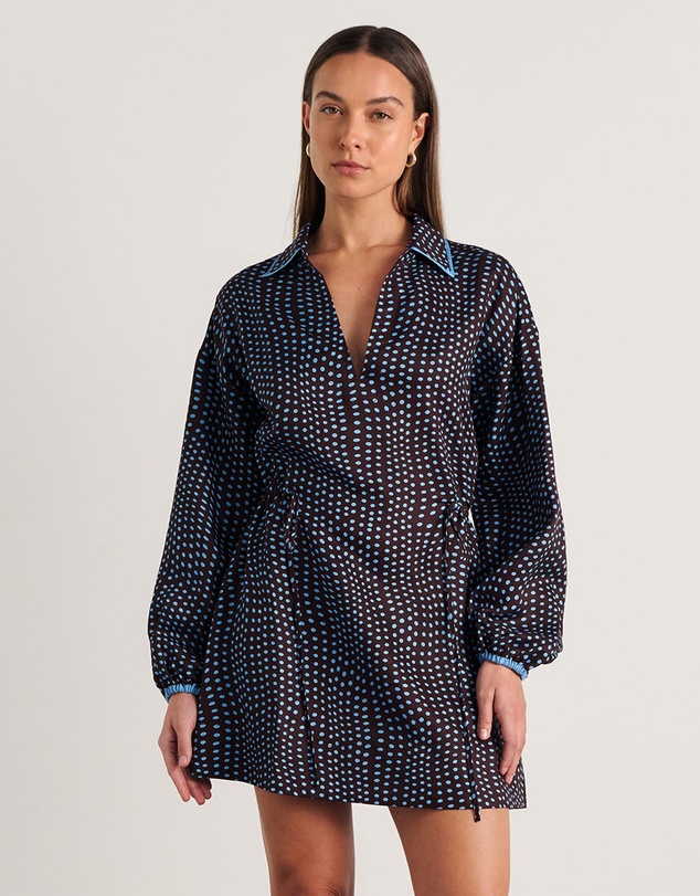 Jag - Ania Spot Long Sleeve Dress