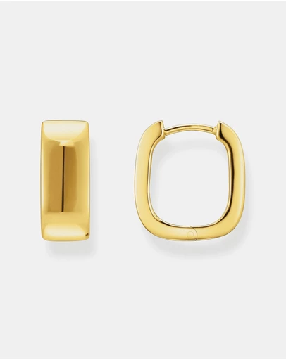 THOMAS SABO - Hoop earrings in angular shape Medium