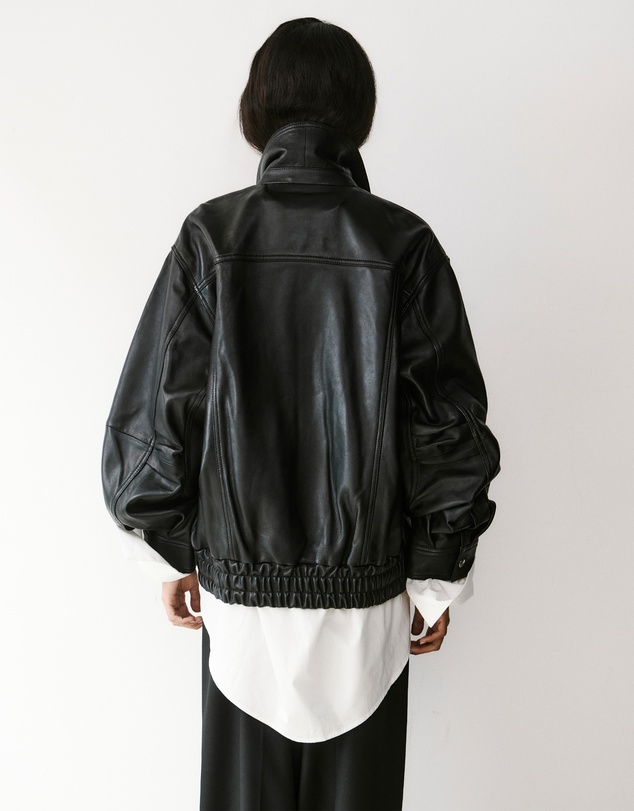 Minima Esenciales - Noah Leather Bomber Jacket