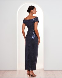 Pilgrim - Raven Off Shoulder Twist Gown