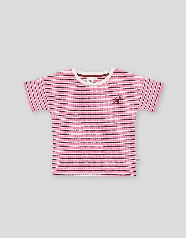 Goldie + Ace - Waffle Stripe T-Shirt - Babies-Kids