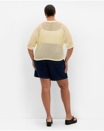 City Chic - Crochet Knit Top