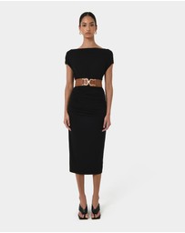 Forcast - Mia Ruched Jersey Dress