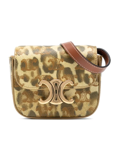 Pre-Loved by Azura Reborn - Pre-Loved Mini Calfskin Leopard Print Claude Crossbody