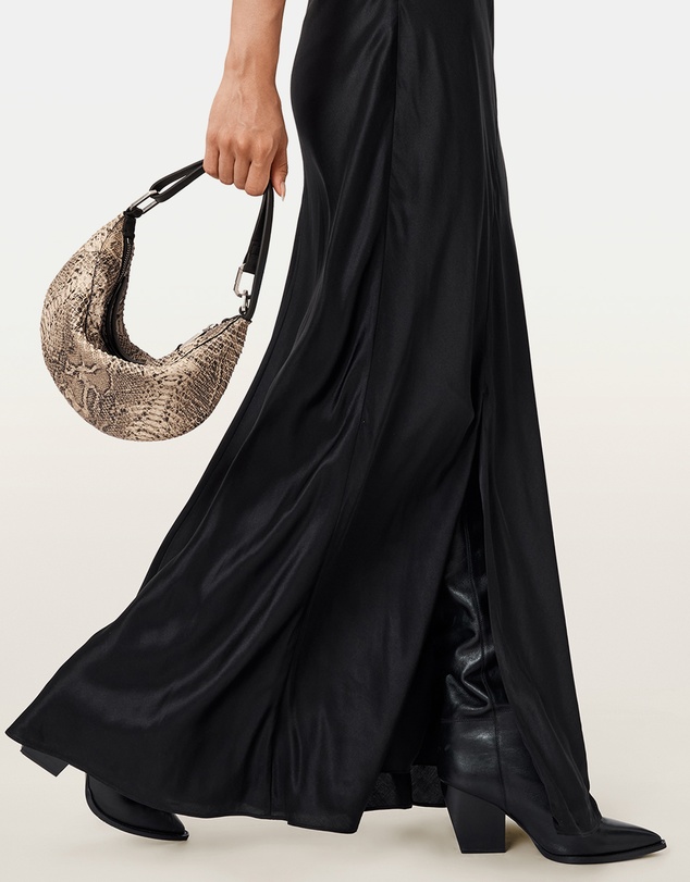 AllSaints - Luna Micro Snake Bag