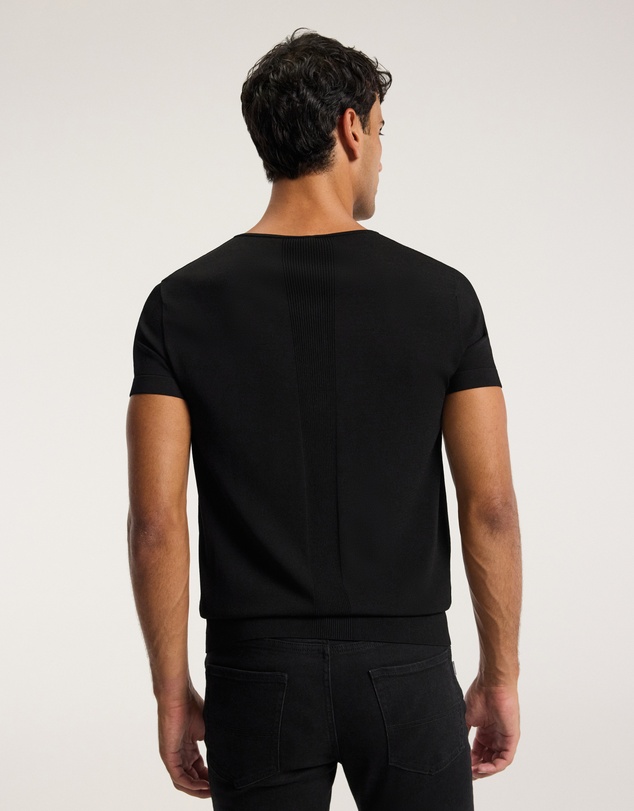 Calibre - Short Sleeve Tech Henley Black