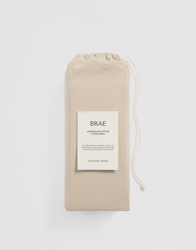 Country Road - Brae Australian Cotton King Fitted Sheet