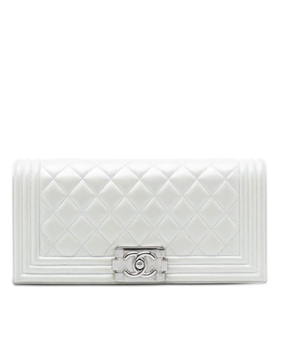 Pre-Loved by Azura Reborn - Pre-Loved Quilted Lambskin Boy Flap Clutch