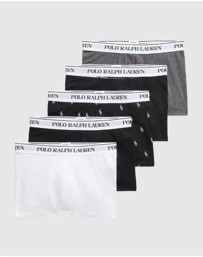 Polo Ralph Lauren - 5-Pack Classic Stretch Cotton Trunks