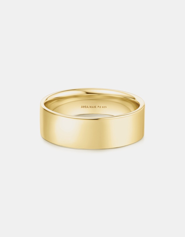 Ania Haie - Gold Smooth Band 6mm