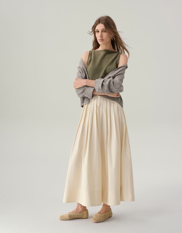 IDA+S - Sunny Cotton Midi Skirt