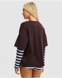 Cotton On Body - Oversized Layered Long Sleeve Top