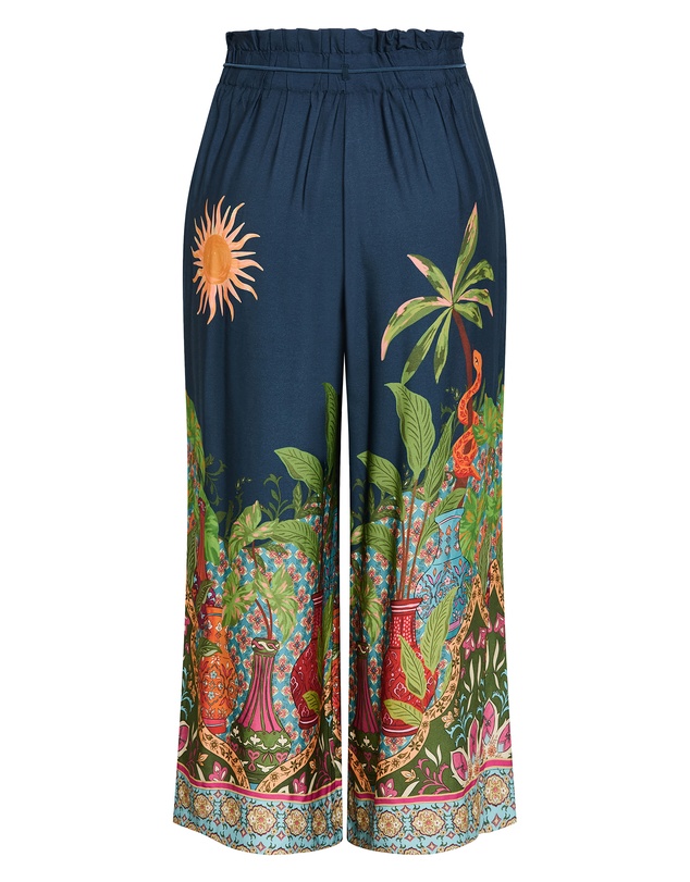 City Chic - Fools Paradise Print Wide Leg Pant