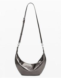 Desigual - Medium metallic crossbody bag with 3D logo