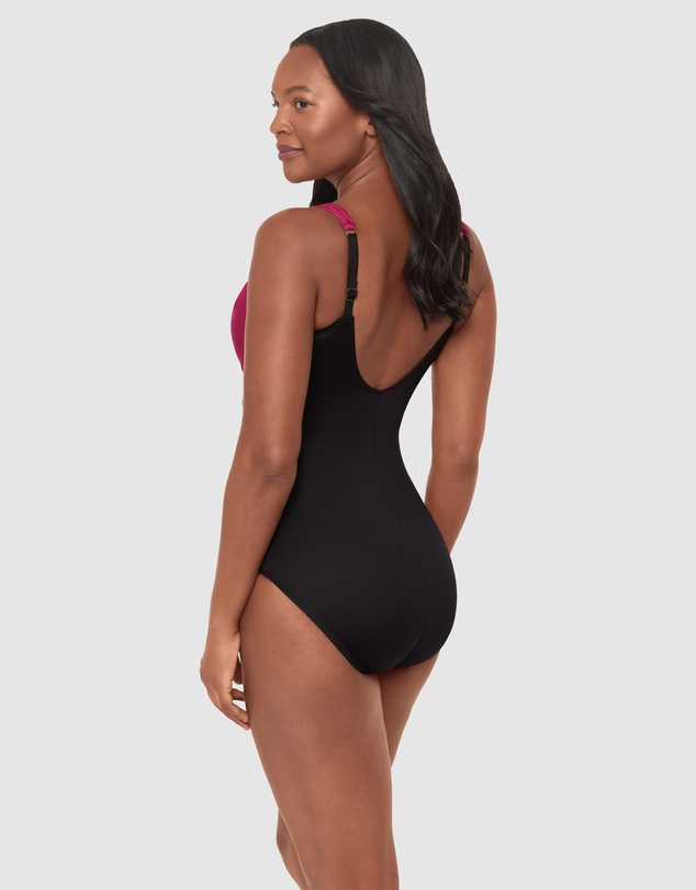 Miraclesuit Swimwear  - Petali Rosa Siren Underwired Crossover Shaping Swimsuit