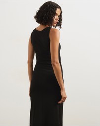 Atmos&Here - Lori Knot Front Midi Dress