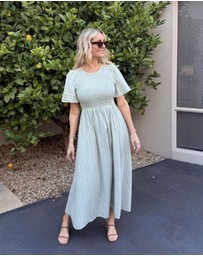 Esther & Co - Iolana Dress - Soft Khaki