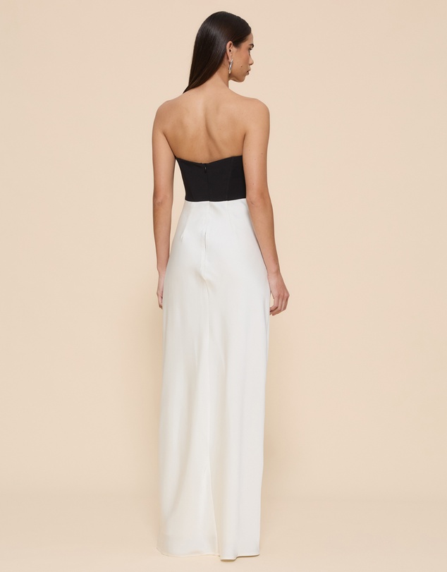CHANCERY - Ayla Corset Drape Maxi Dress
