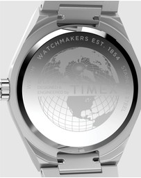 TIMEX - Q Timex® Continental GMT 39mm Stainless Steel Bracelet Watch
