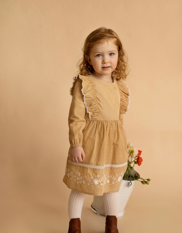 Bebe by Minihaha - Winnie Emb. Gingham Dress