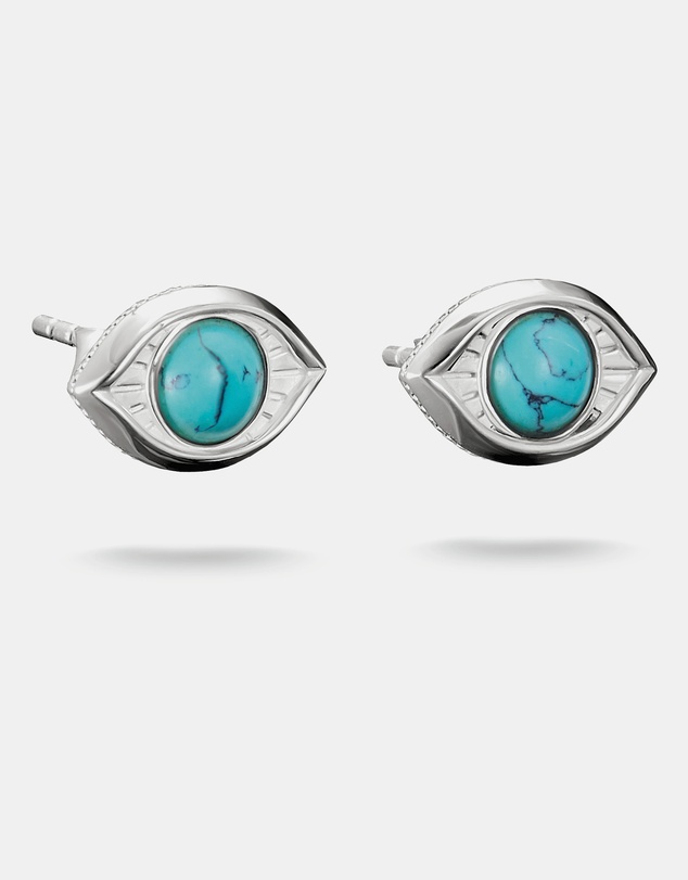 THOMAS SABO - THOMAS SABO Turquoise Eye Stud Earrings Silver