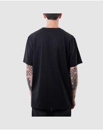 Fallen Footwear - Fallen Footwear Men Metal Blade Pirate Tees Regular Fit Black/White