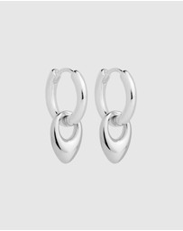 Najo - Petal Silver Huggie Earring