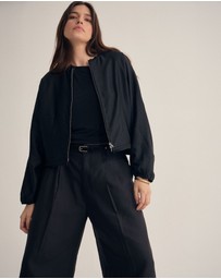 Oxford - Cindy Unlined Bomber Jacket