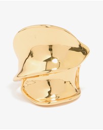 Lovisa - Gold Plated Statement Double Wrap Ring