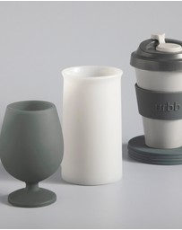 porter green - stemm | silicone unbreakable wine glasses