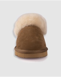 AusWooli Ugg Boots - Coogee Sheepskin Wool Ankle Slippers