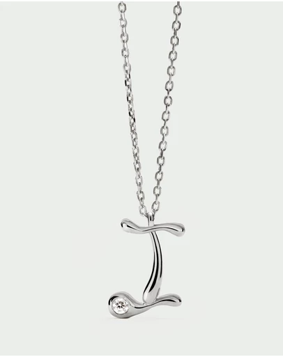 PDPAOLA - Initial 2026 I Silver Pendant Necklace