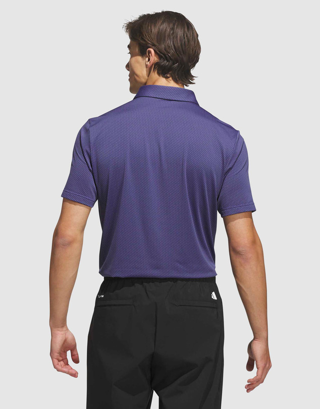 adidas Performance - Performance Textured Print Polo Shirt