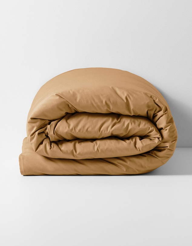 Aura Home - Evie Stonewash Organic Cotton Quilt Cover in Pecan