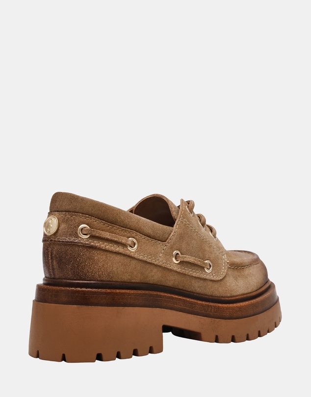 Steve Madden - Detroit Taupe Suede Loafers